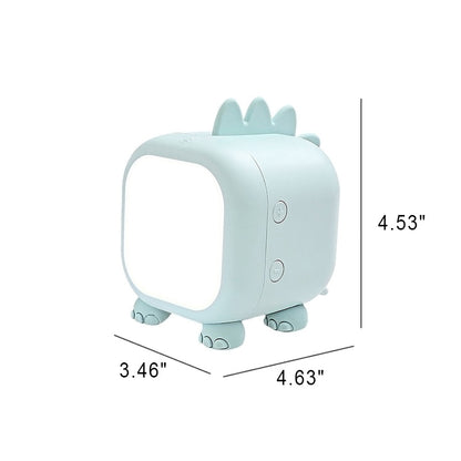Creative Silicone Dinosaur Square USB LED Night Light Table Lamp