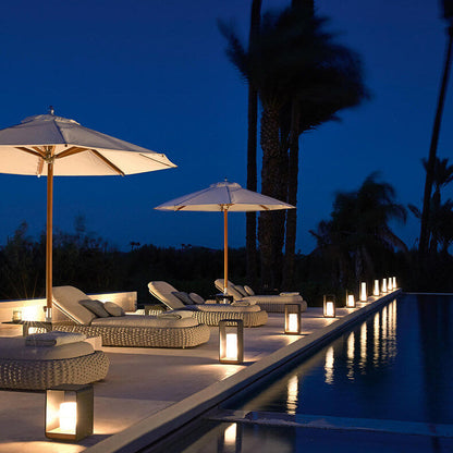 Modern Minimalist Square Frame Stainless Steel Acrylic LED Waterproof Lawn Landscape Light For Outdoor Patio