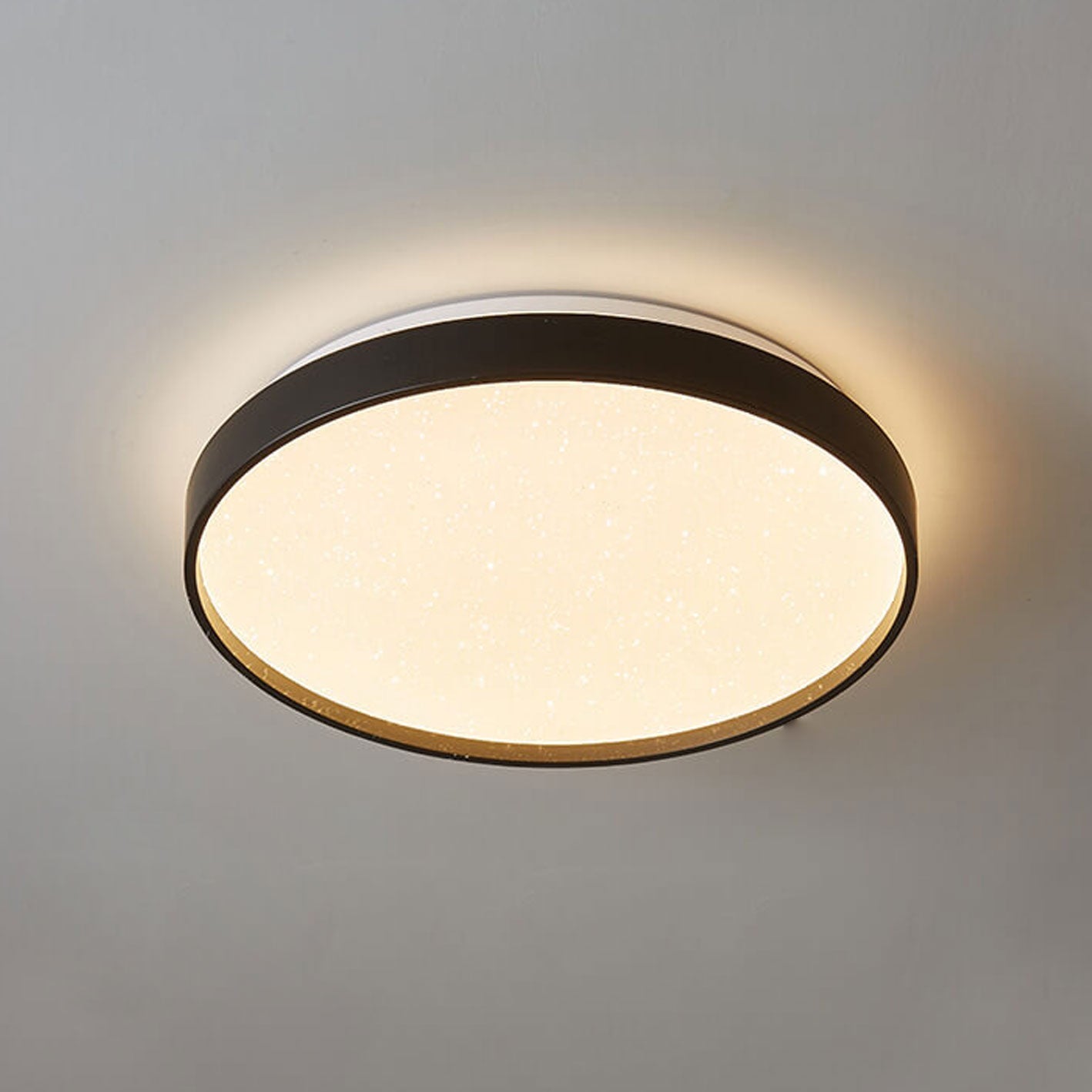 Minimalist Creative Star Empty Circular LED Iron Flush Mount Ceiling Light