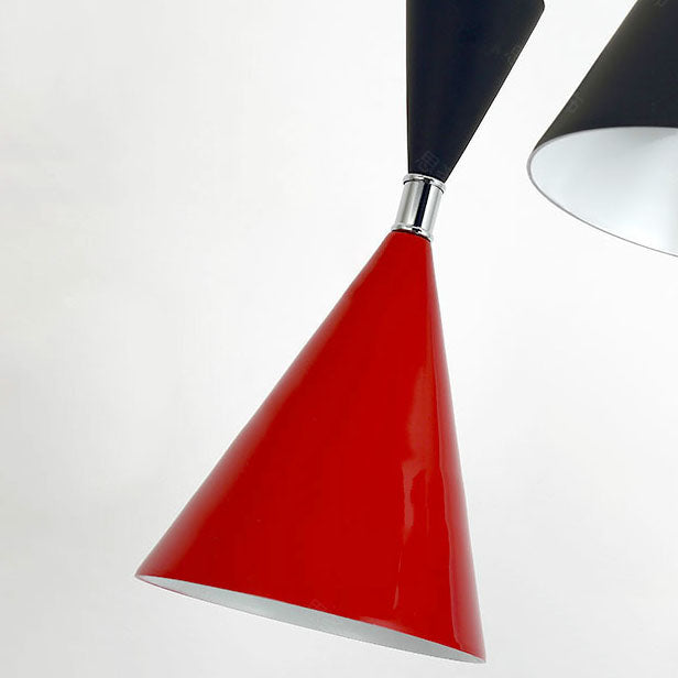 Nordic Minimalist Cone Solid Color Iron Aluminum 1-Light Pendant Light