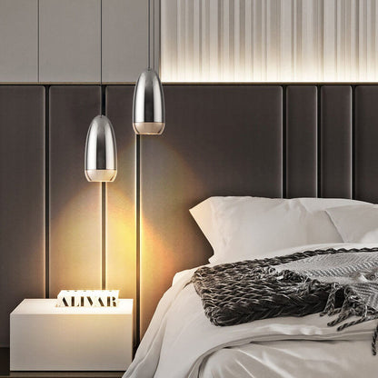 مصباح LED صناعي من الألومنيوم الإبداعي على شكل رصاصة 
