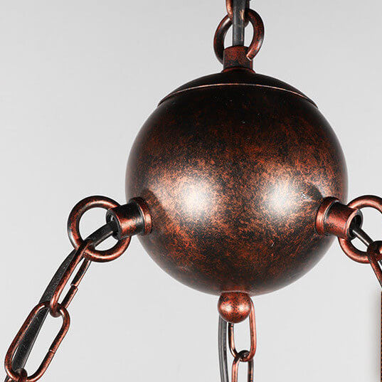 Vintage Nautical 3/7-Light Metal Lantern Chandeliers