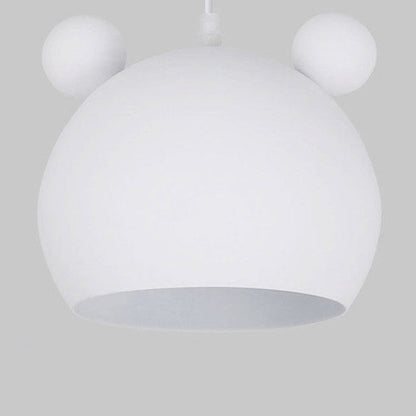Cartoon Bear Head 1-Light Dome Pendant Light