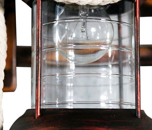 ヴィンテージ 灯油竹編みベース 1灯 壁付け照明