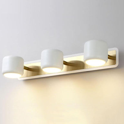 مصباح حائطي أمامي بمرآة LED بتصميم أسطواني عصري 