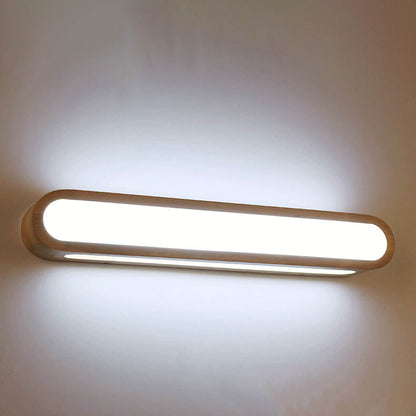 Nordic Solid Wood Long Bar 1-Light LED Wall Sconce Lamp