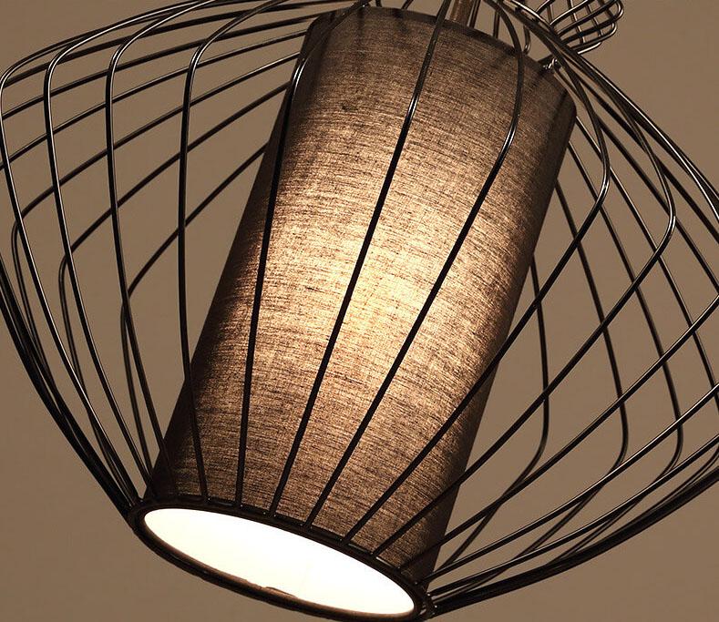 Industrial Retro Metal Birdcage 1-Light Lantern Pendant Light