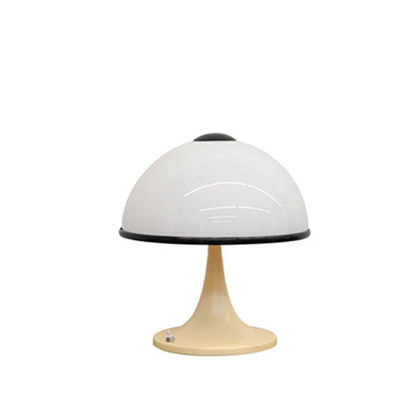 Modern Cream Mushroom Metal 1-Light Table Lamp