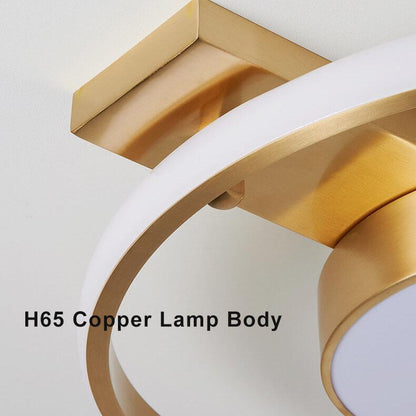 Modern 1-Light Two Circle LED Flush Mount Lighting