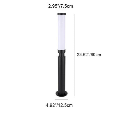 Modern Acrylic Waterproof Creative Lipstick Design LED Outdoor Lawn Floor Lamp