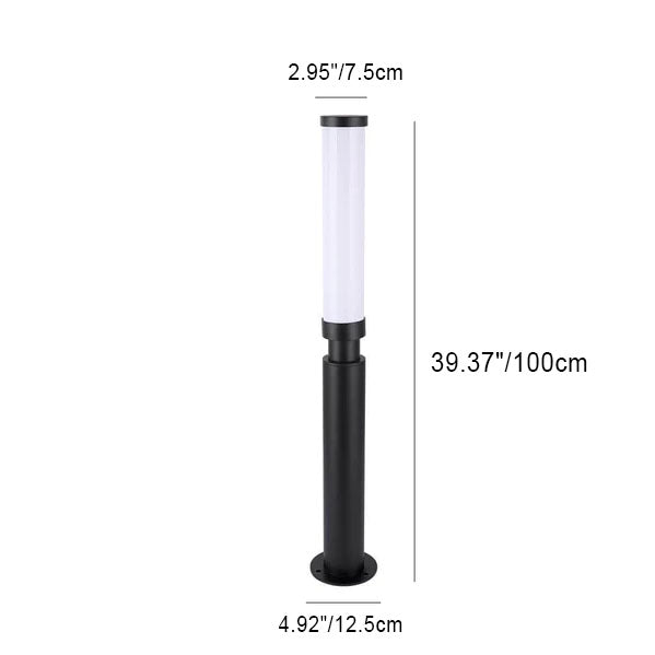 Modern Acrylic Waterproof Creative Lipstick Design LED Outdoor Lawn Floor Lamp