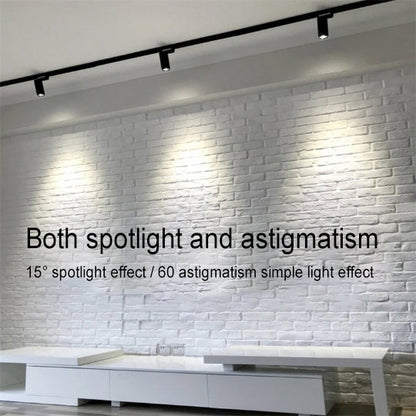 Modern Minimalist Adjustable Dimmable Focus Dimming Spotlight Tubular Track Lighting 3/4/5 Light LED Flush Mount For Living Room