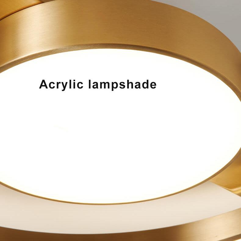 Modern 1-Light Two Circle LED Flush Mount Lighting