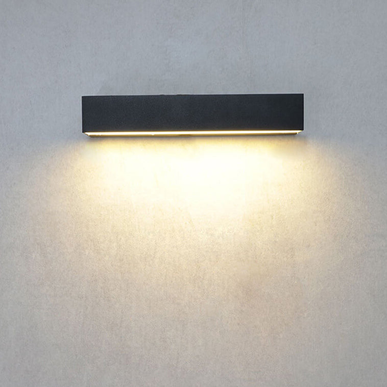 Minimalist Outdoor Waterproof One-Line Rectangular LED Waterproof Wall Sconce Lamp