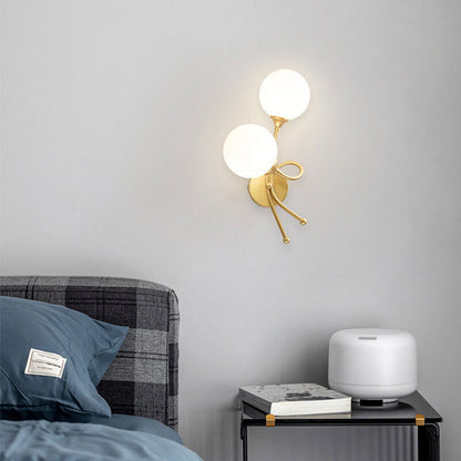 Modern Minimalist Knot Shape Design 2-Light Wall Sconce Lamp