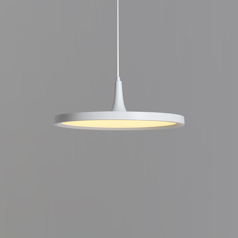 Modern Minimalist Hardware Aluminum Flying Saucer LED Pendant Light For Dining Room