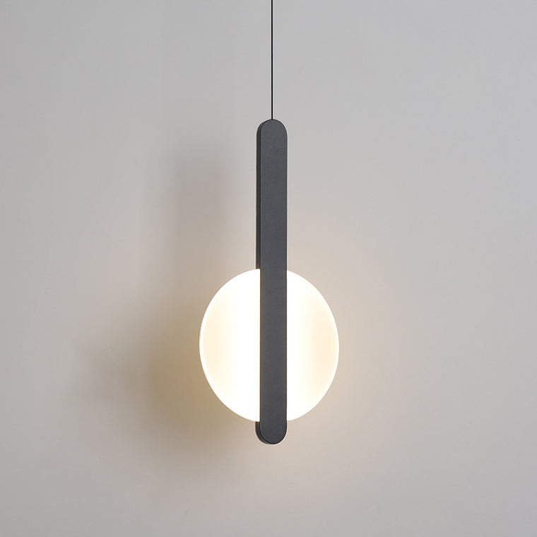 مصباح LED دائري نصف دائري من الأكريليك بتصميم بسيط وعصري، مناسب لجانب السرير 