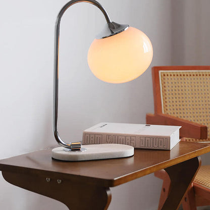 Nordic Minimalist Nostalgic Glass Sphere 1-Light Table Lamp