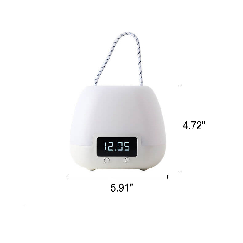 Creative Portable Clock LED Night Light Table Lamp