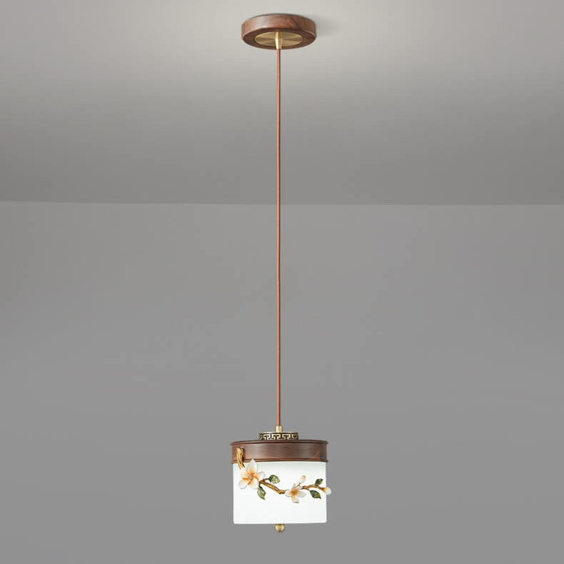 Modern Creative Personality Solid Wood LED Pendant Light