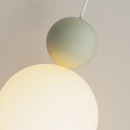 Contemporary Nordic PE Globe Ball Iron 1-Light Pendant Light For Bedroom