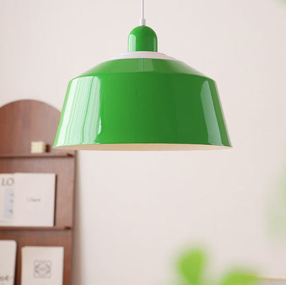 Contemporary Scandinavian Creative Geometric Dome Iron 1-Light Pendant Light For Dining Room