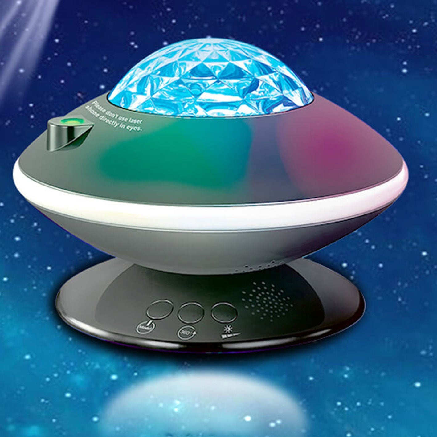 Rotary Three-speed Dimming USB LED Aurora Star Projection Lamp