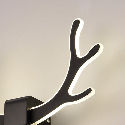 Contemporary Creative Antler Iron Acrylic LED Wall Sconce Lamp For Bedroom
