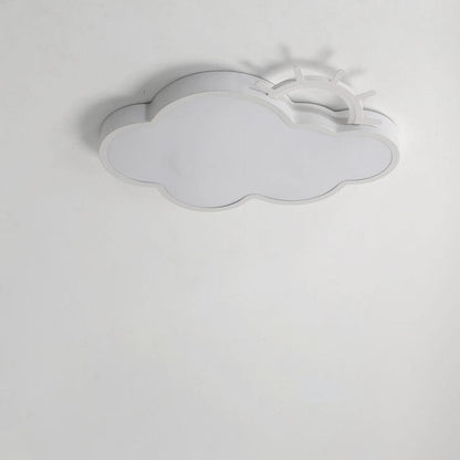 Nordic Minimalist Cloudy Sun LED Kids Flush Mount Ceiling Light