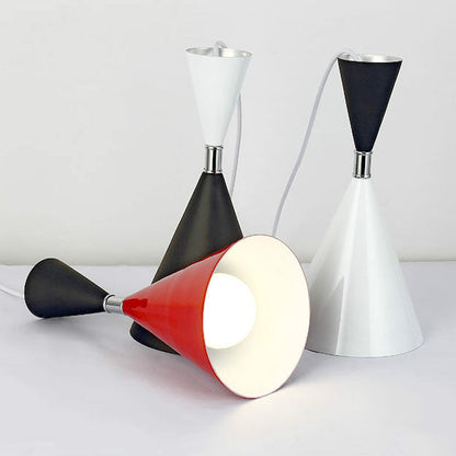 Nordic Minimalist Cone Solid Color Iron Aluminum 1-Light Pendant Light