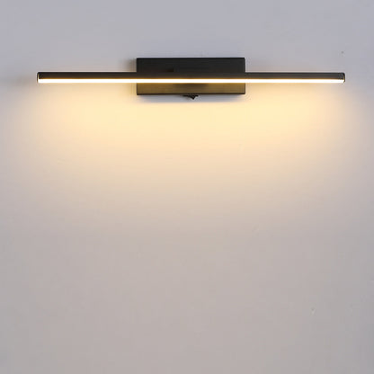 مصباح حائط LED مستطيل الشكل مصنوع من الألومنيوم والحديد والسيليكون بتصميم عصري بسيط لغرفة النوم 