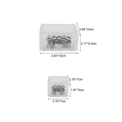 Contemporary Creative Solar Waterproof Square Patterned Floor Tile Acrylic LED Outdoor Light For Garden