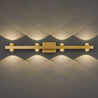 Modern Retro All Copper LED Vanity Light Wall Sconce Lamp