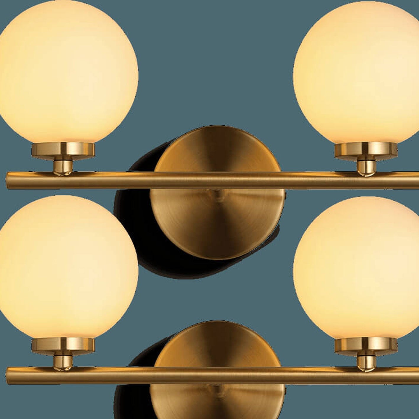 Nordic Creative Milk White Round Ball Metal Magic Bean 1/2/3 Light Wall Sconce Lamp