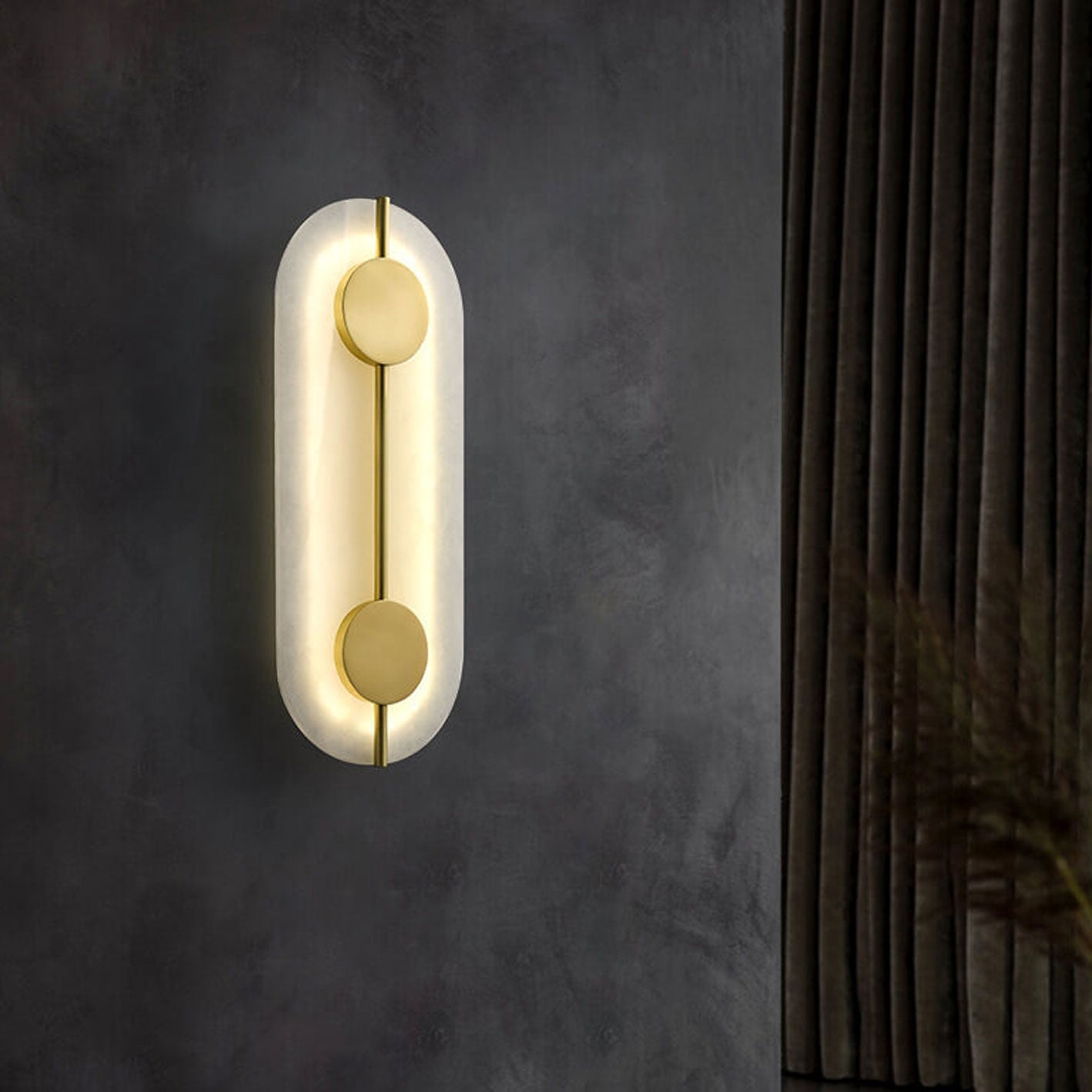 مصباح حائط LED دائري حديدي حديث 