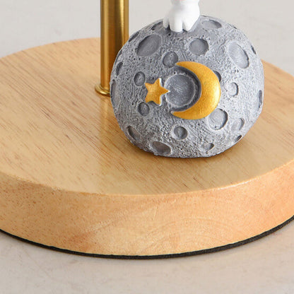 Nordic Creative 3D Printed Moon 1-Light Decorative Table Lamp