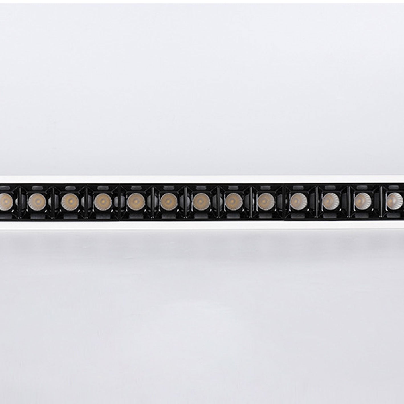 Modern Minimalist Aluminum LED Line Spotlight Flush Mount Ceiling Light