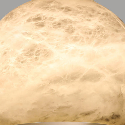 Contemporary Scandinavian Brass Aluminum Marble Ball LED Pendant Light For Bedside