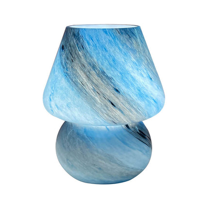 Creative Handmade Glass Planet Design Mushroom 1-Light Table Lamp
