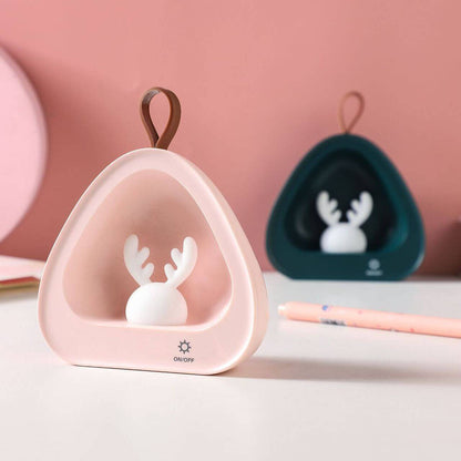 Creative Cute Deer Silicone USB Charging Portable LED Night Light Table Lamp