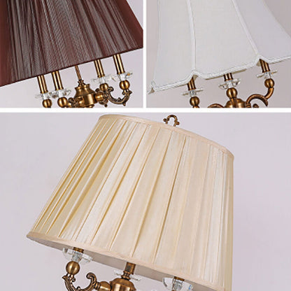 European Light Luxury Zinc Alloy Crystal 1-Light Table Lamp