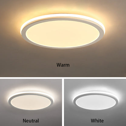 Modern Creative Circle Iron LED Flush Mount Ceiling Light
