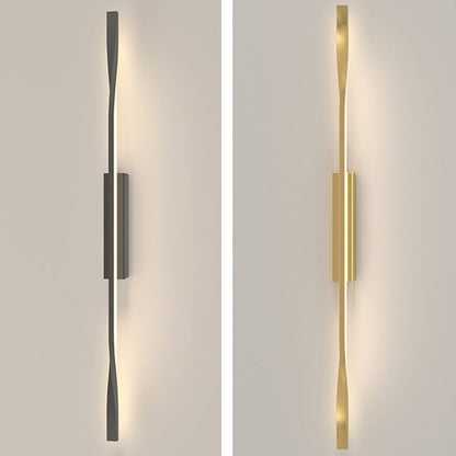 مصباح حائط LED من السيليكون بخط مستقيم من الألومنيوم بتصميم عصري بسيط لغرفة المعيشة 