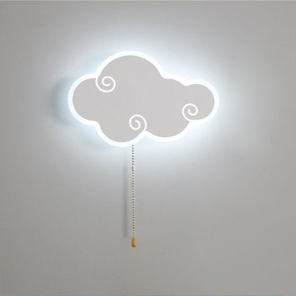 مصباح حائط LED بتصميم رسوم متحركة سحابية بسيطة وحديثة من الشمال 