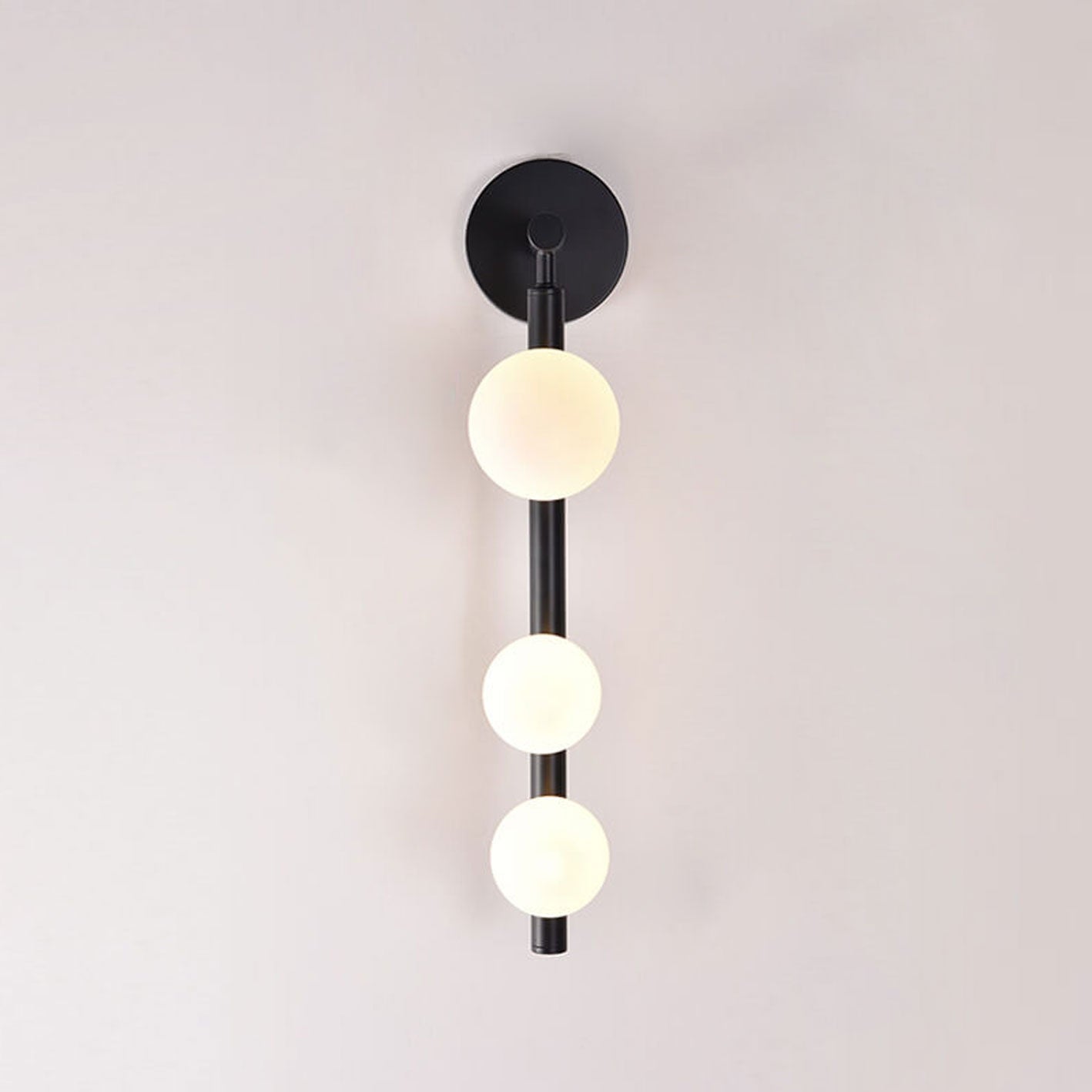 Light Luxury Creative Bead String Design 3-Light Wall Sconce Lamp