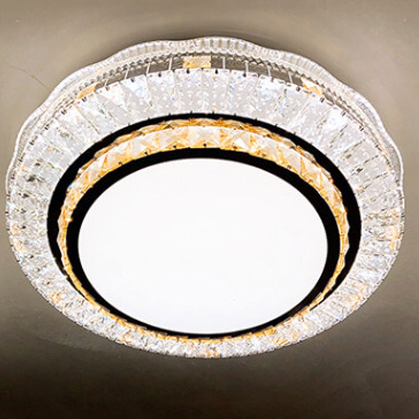 Nordic Light Luxury Round Design Multi-Style LED Flush Mount Light