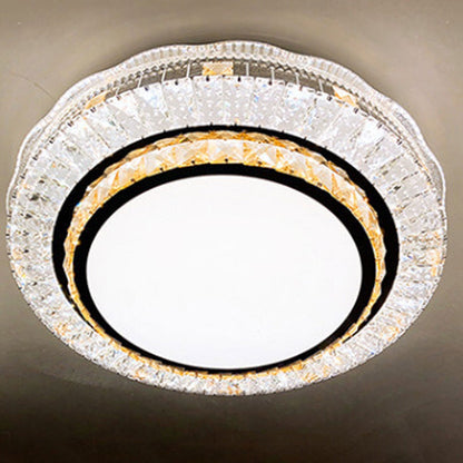 Nordic Light Luxury Round Design Multi-Style LED Flush Mount Light