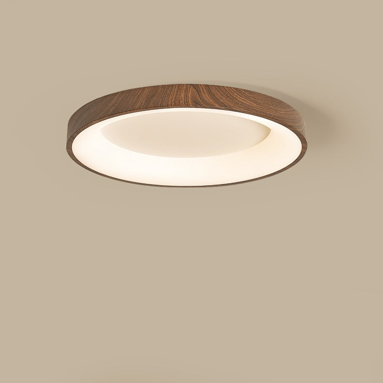 Traditional Chinese Iron Acrylic Round Square LED Flush Mount Ceiling Light For Bedroom