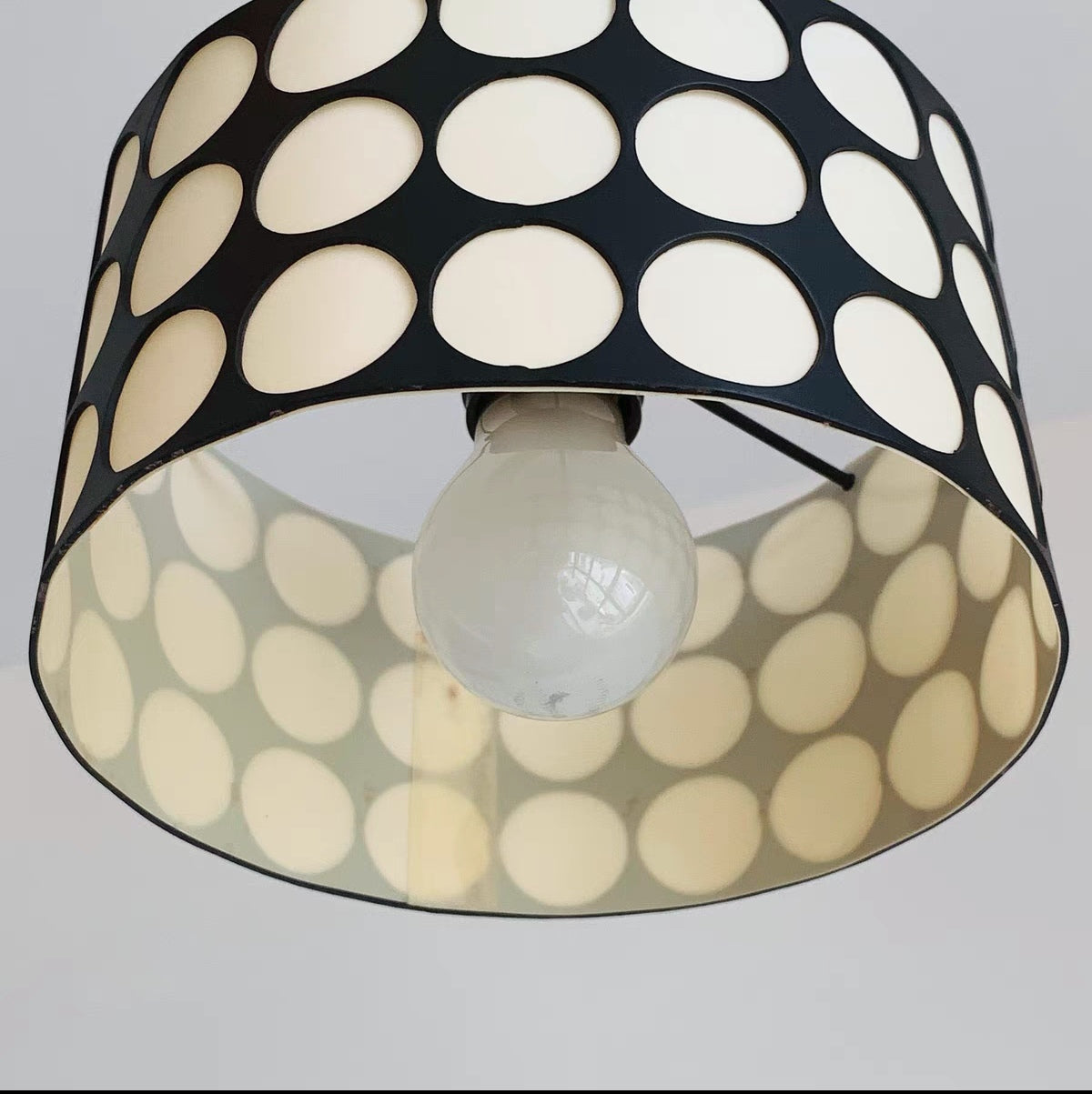 European Vintage Minimalist Iron Leather 1-Light Pendant Light