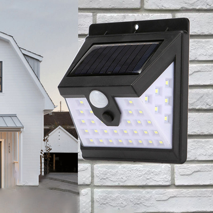 Modern Simplicity Solar Waterproof Motion Sensor ABS Rectangular LED Wall Sconce Lamp For Outdoor Patio